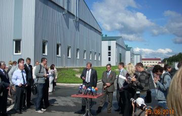 В Славутиче открыли завод по производству бочек для отходов ЧАЭС